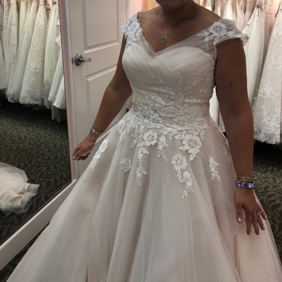 Sincerity -Off the Shoulder Ball Gown-STYLE: 44132 - Picture 5 of 8